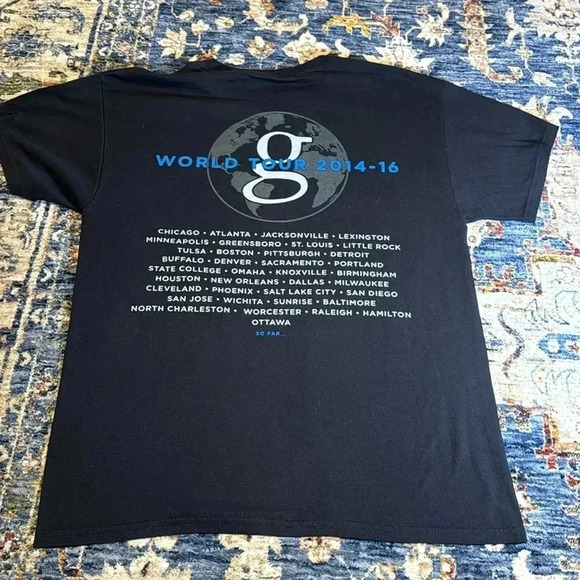 2014-2016 garth brooks world tour black t-shirt concert short sleeve - Picture 4 of 7